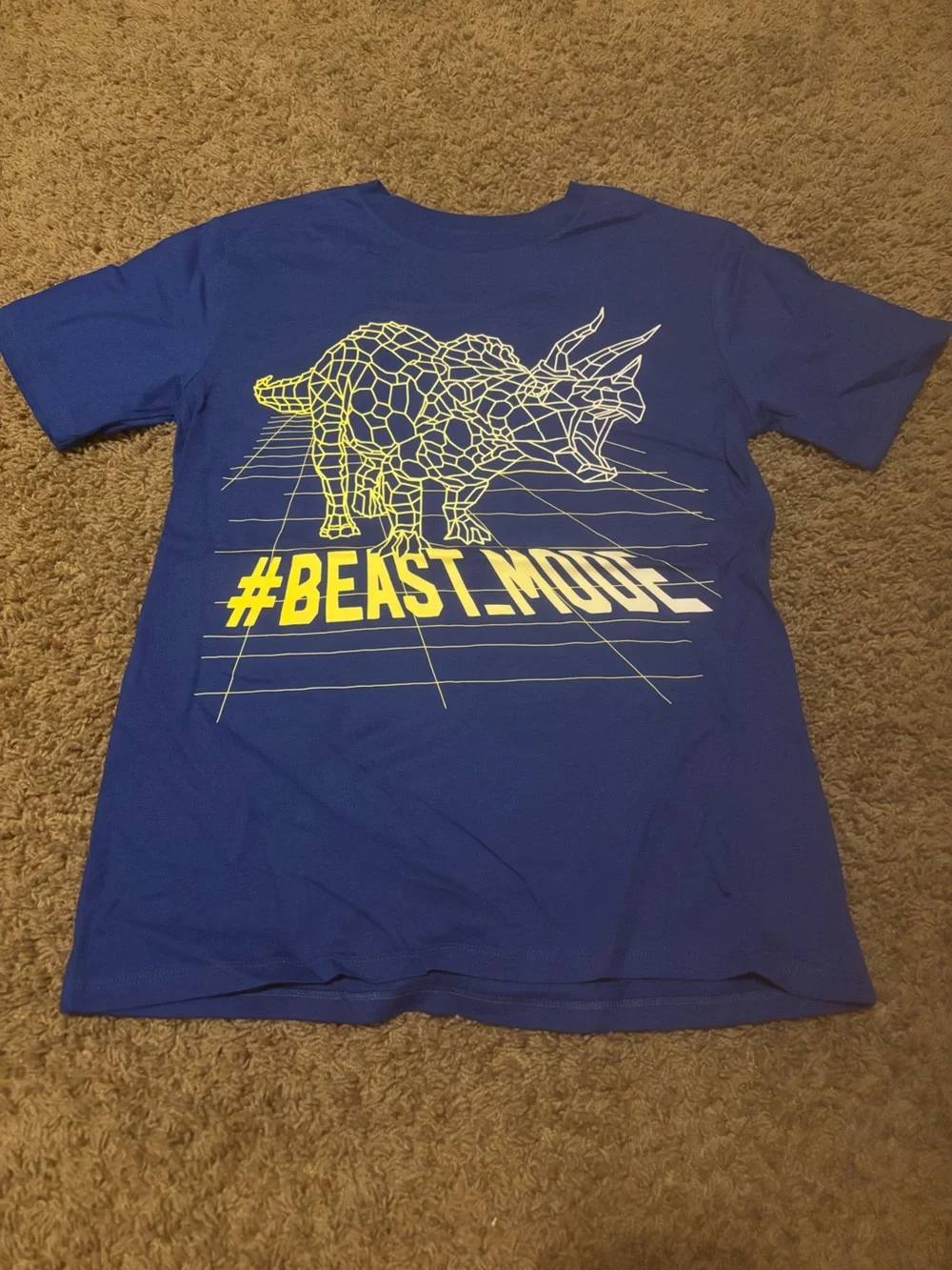 The Children's Place Blue Tee with Yellow Graphic